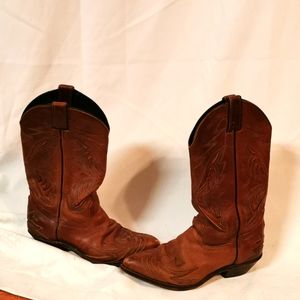 Cool West Cowboy Boots, Size 6, Leather